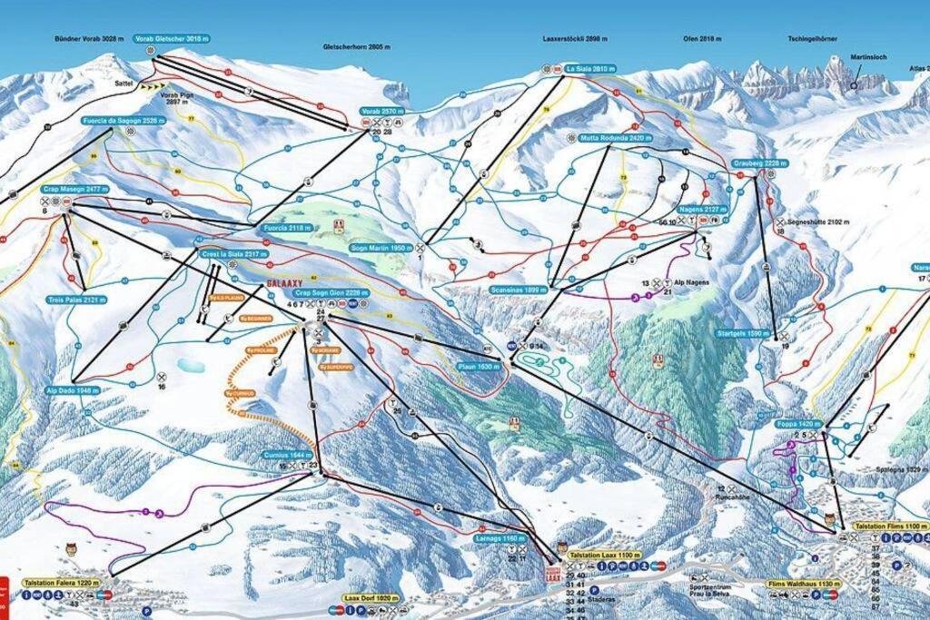 2.5 Room Apartment In Center Of Flims. Ski In/Out ภายนอก รูปภาพ